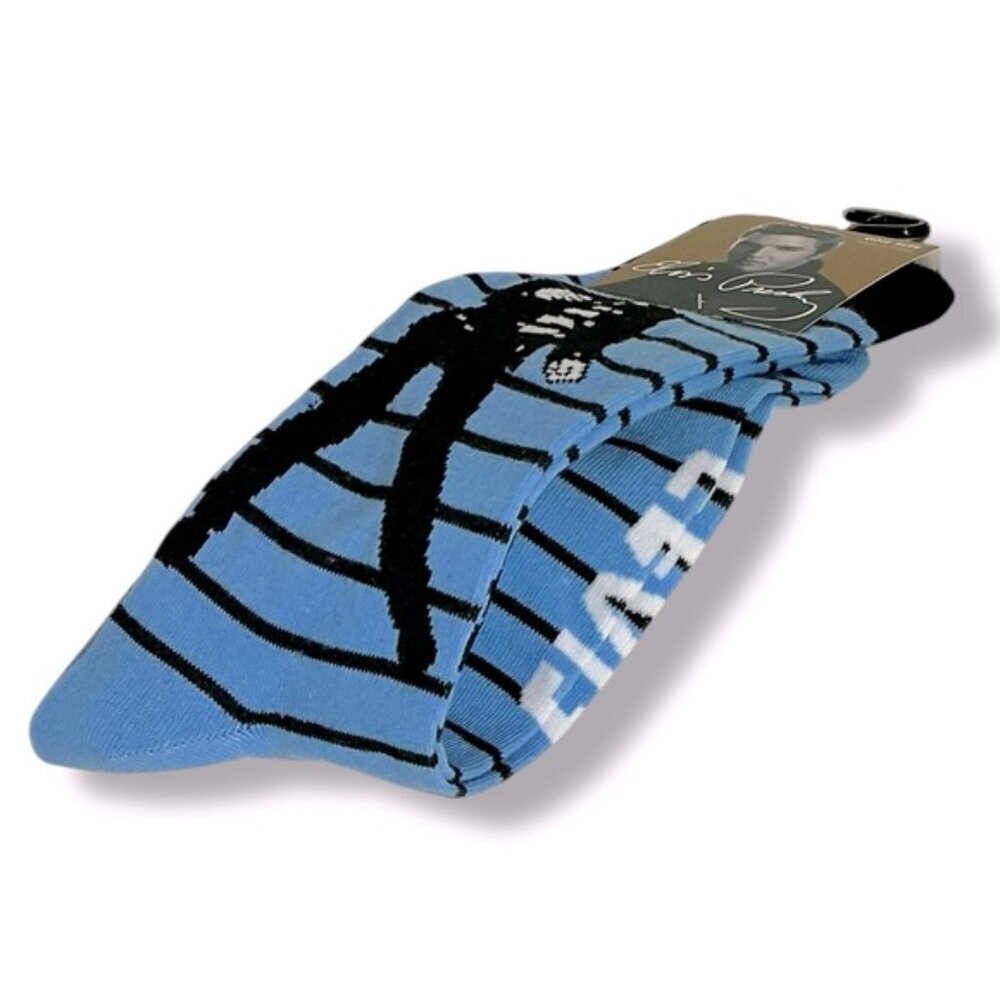 Elvis Presley Men’s Novelty Socks Blue Black Stripe Adult Unisex One Size NEW - Picture 8 of 15